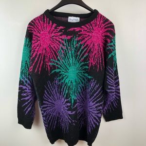 Cheryl Mills Vintage Oversized 80's Sweater Size Small Stranger Things